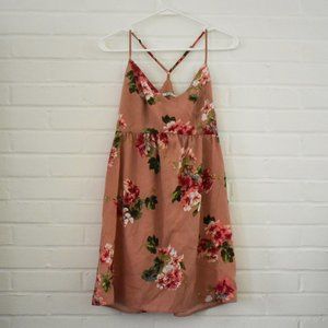 Kimchi Blue UO Pink Floral Print Dress Size 4